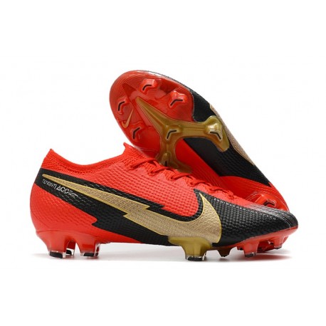 Nike Mercurial Vapor XIII Elite 360 FG Red Black Gold