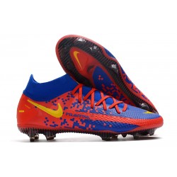 Nike Phantom GT Elite DF FG Firm Ground Crimson Blue Yellow