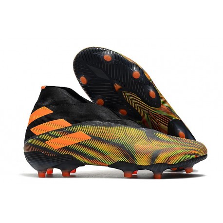 adidas Nemeziz 19+ FG News Boot Black Green Orange