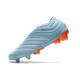 adidas Copa 20+ FG Soccer Cleats Sky Tint Team Royal Blue Signal Coral