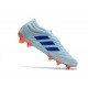 adidas Copa 20+ FG Soccer Cleats Sky Tint Team Royal Blue Signal Coral