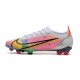 Nike Mercurial Vapor 14 Elite FG Dragonfly - White Metallic Silver