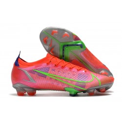 Nike Mercurial Vapor 14 Elite FG Cleats Bright Crimson Metallic Silver