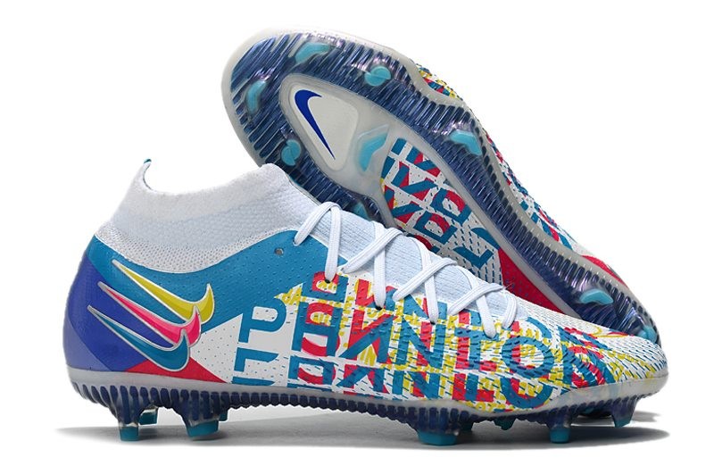 Nike Phantom GT Elite DF 3D FG Chlorine Blue Pink Blast Opti Yellow