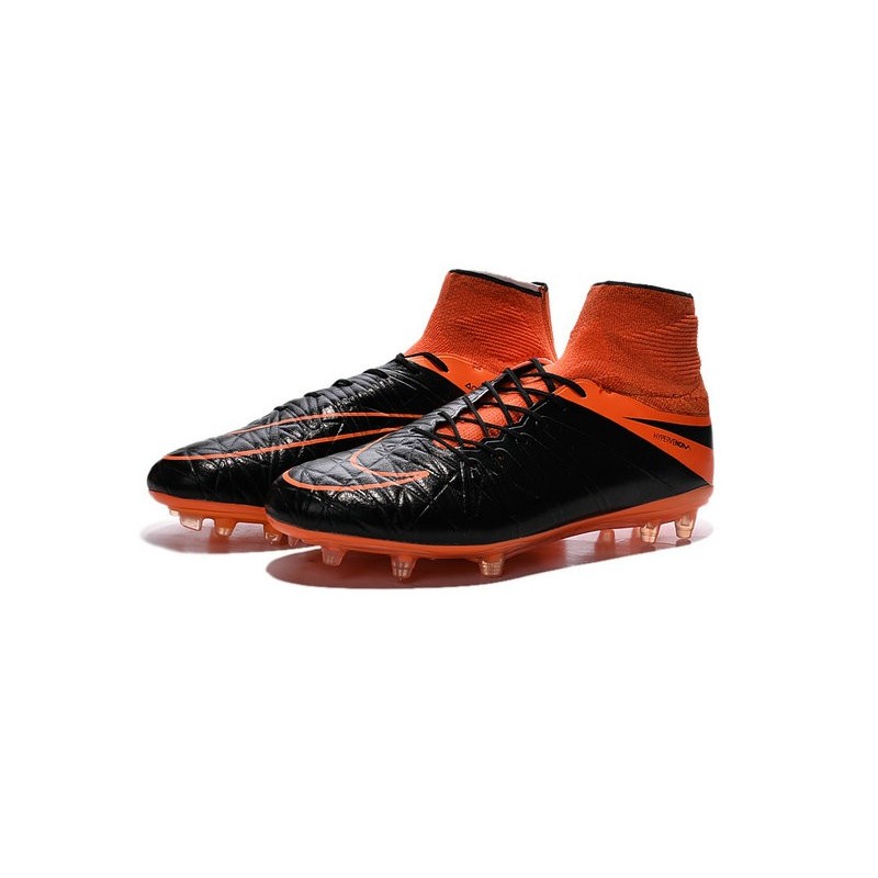 nike black and orange boots