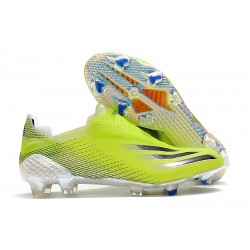 adidas X Ghosted FG Cleats Solar Yellow Core Black