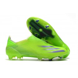 adidas X Ghosted FG Cleats Signal Green Energy Ink Semi Solar Slime