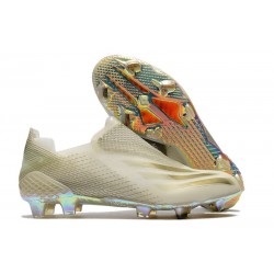 adidas X Ghosted FG Cleats White Gold