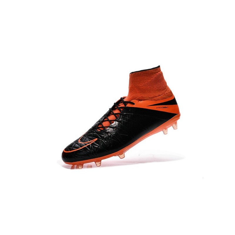 nike black and orange boots