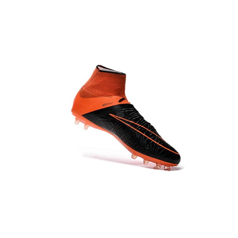 nike black and orange boots