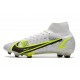 Nike Mercurial Superfly VIII Elite FG White Black Metallic Silver Volt