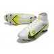 Nike Mercurial Superfly VIII Elite FG White Black Metallic Silver Volt