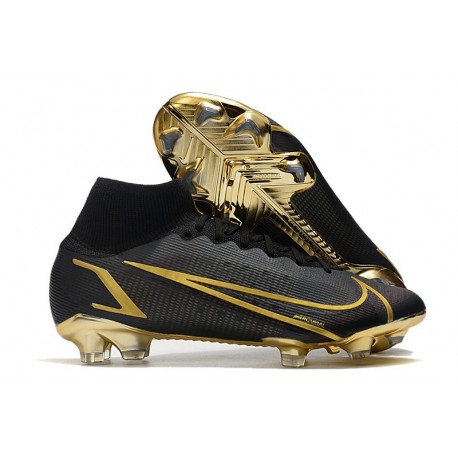 Nike Mercurial Superfly 8 Elite FG Black Golden