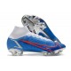 Nike Mercurial Superfly 8 Elite FG Blue White Red