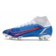 Nike Mercurial Superfly 8 Elite FG Blue White Red