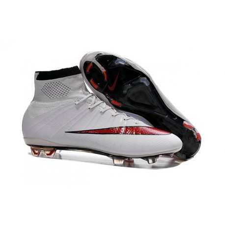 Nike 2015 Soccer Boot Mercurial Superfly 4 FG ACC White Red