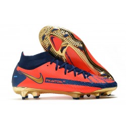 New Mens Nike Phantom GT Elite DF FG Orange Blue Golden