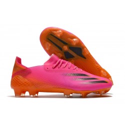 adidas X Ghosted.1 Firm Ground Superspectral - Shock Pink Black Orange