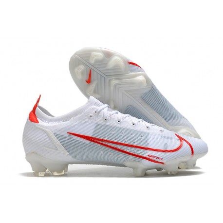 Nike Mercurial Vapor 14 Elite FG Soccer Cleats White Red