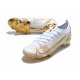 Nike Mercurial Vapor 14 Elite FG Soccer Cleats White Golden