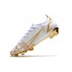 Nike Mercurial Vapor 14 Elite FG Soccer Cleats White Golden