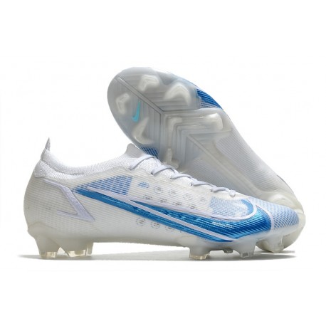 Nike Mercurial Vapor 14 Elite FG Soccer Cleats White Blue