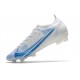 Nike Mercurial Vapor 14 Elite FG Soccer Cleats White Blue