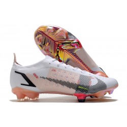 Nike Mercurial Vapor 14 Elite FG Soccer Cleats White Pink Black