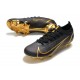 Nike Mercurial Vapor 14 Elite FG Soccer Cleats Black Gold