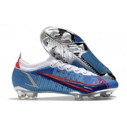 New Nike Mercurial Vapor XIV Elite FG Blue Red Silver