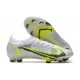 New Nike Mercurial Vapor XIV Elite FG White Black Metallic Silver Volt