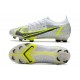 New Nike Mercurial Vapor XIV Elite FG White Black Metallic Silver Volt