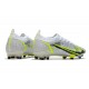 New Nike Mercurial Vapor XIV Elite FG White Black Metallic Silver Volt