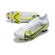 New Nike Mercurial Vapor XIV Elite FG White Black Metallic Silver Volt