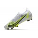 New Nike Mercurial Vapor XIV Elite FG White Black Metallic Silver Volt