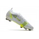New Nike Mercurial Vapor XIV Elite FG White Black Metallic Silver Volt