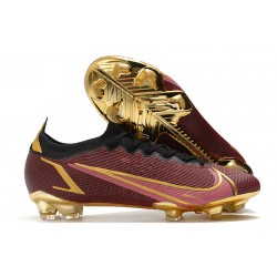 New Nike Mercurial Vapor XIV Elite FG Maroon Gold