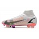 Nike Mercurial Superfly 8 Elite FG White Black Bright Crimson Pink Blast