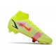 Nike Mercurial Superfly 8 Elite FG Volt Bright Crimson Black