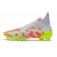 adidas Predator Freak + FG Firm Ground White Pink Volt