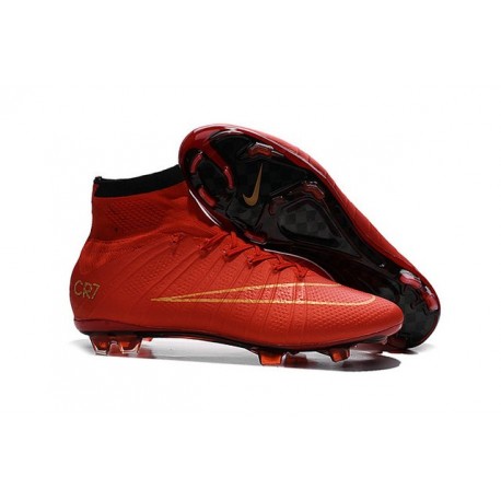 red and gold cr7 boots