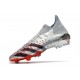 adidas Predator Freak.1 FG Boots Silver Metallic Core Black Scarlet