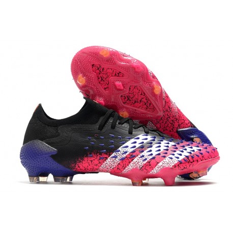 Low-cut adidas Predator Freak .1 FG Core Black White Shock Pink