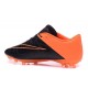 New 2015 Nike Hypervenom Phinish II FG ACC Shoes Black Orange