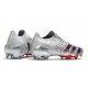 Low-cut adidas Predator Freak .1 FG Silver Metallic Core Black Scarlet