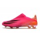 adidas X Ghosted FG Cleats Superspectral - Shock Pink /Core Black /Screaming Orange