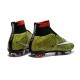 New Top Nike Mercurial Superfly Iv FG Cleat Green White Black