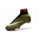 New Top Nike Mercurial Superfly Iv FG Cleat Green White Black