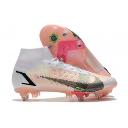 Nike Mercurial Superfly 8 Elite SG-PRO Anti-Clog White Black Bright Crimson Pink Blast