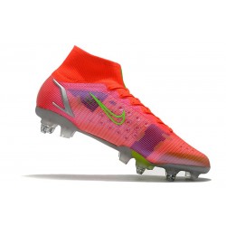 Nike Mercurial Superfly 8 Elite SG-PRO Bright Crimson Metallic Silver